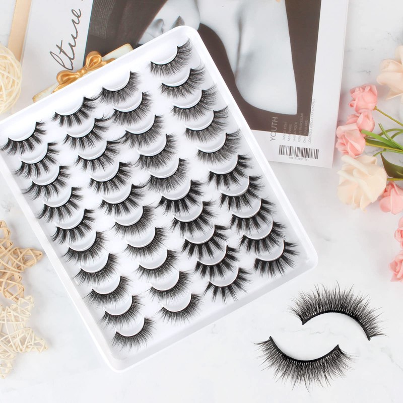 Oreola Faux Mink Eyelashes, Fluffy Artificial Eyelashes, Anime Lashes, Cat