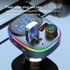 tieedhfu High Definition Lossless Sound Car Bluetooth MP3 Player Power-Off