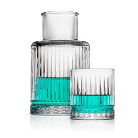 Godinger Bedside Carafe & Tumbler - Drink Dispenser for Water, Juice, Milk, Coffee, Iced Tea