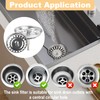 Universal Strainer Basket Drain Plug 79 mm, Drain Strainer Kitchen