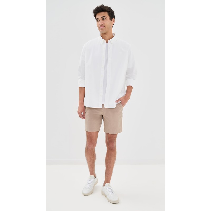 Faherty Men's All Day Shorts 7", Khaki, Tan, 30