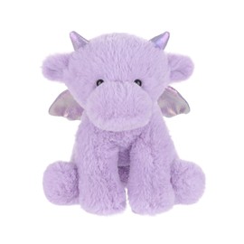 Apricot Lamb Purple Dragon Plush Toys for Children, Soft Cute Cuddly Toy for Baby Girls and Boys, Fluffy Purple Dragon Purple, 20 cm