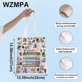 WZMPA Fantasy Realm Tote Bag Enchanted Land Inspired Gift Mystic Realm Shoulder Bag Imaginary Kingdom Merchandise, Narnia Book Tg, Large