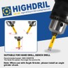 HIGHDRIL Dry Diamond Drill Bits Set 5pcs - 6/8/10/12mm Quick