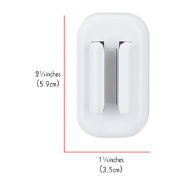2 PCS Toothbrush Holder Wall Mounted for Bathroom, Self Adhesive Electric Toothbrush Organizer for Shower, Mini Toothbrush Hanger Rack for Dorm, Cabinet