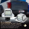 D-lumina LED Chrome Red OLED License Plate Light for 1988-1998