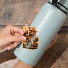 Die Cut Sticker Smokey Bear, Only You, Oil Painting, Vinyl Sticker 3 to 6 inches, (Waterproof Decal for Cars, Water Bottles, Laptops, Coolers), Large