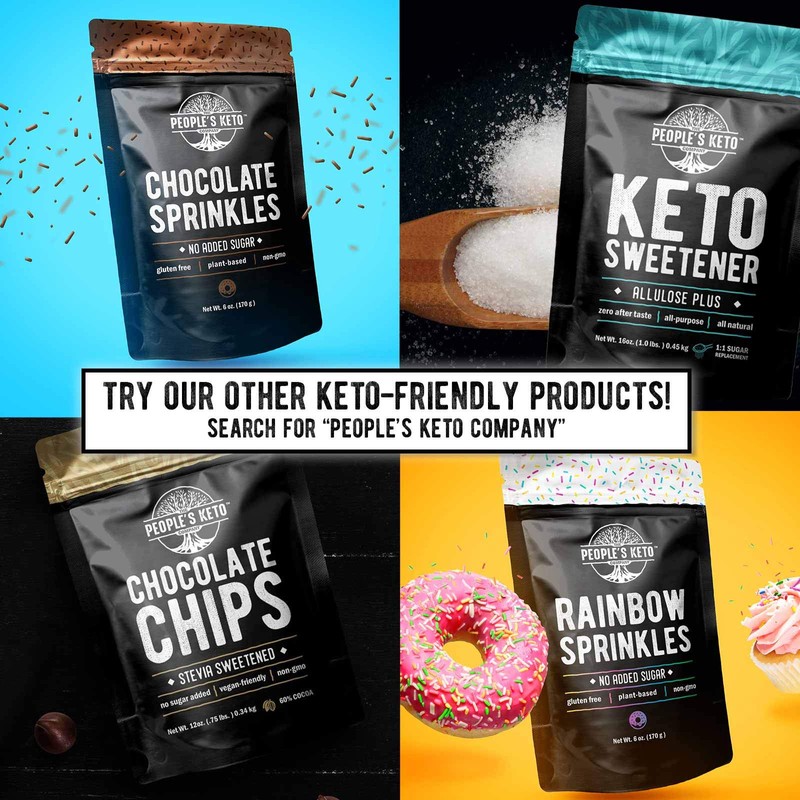 Keto Sprinkles, 6 oz. Larger Value Size, Dye Free, Non-GMO,