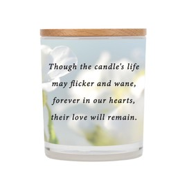 Elanze Designs Bereavemnt Through Life's Journey Floral 11.5 Ounce Pure Soy Wax Jar Candle, Sugared Citrus Scent