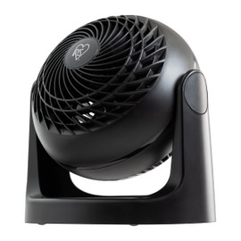 IRIS USA Desk Fan, Air Circulator, 3 Speeds, 52ft Max Air Distance, 360° Adjustable Tilt, 30 db Quiet Motor, Fan for Bedroom, Office, Dorm, Medium, Black