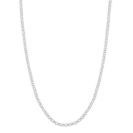 Kooljewelry Sterling Silver 1 mm Rolo Chain Necklace (16, 18, 20, 22, 24 or 30 inch), Sterling Silver