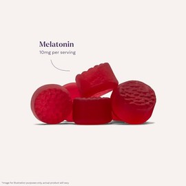 Natrol Melatonina 10mg 90 Gomitas de Fresa - Facilita el descanso - Vegana - Hecho en USA