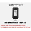 HIBEYO Key Fob Cover Compatible with Mitsubishi Outlander Sport Eclipse