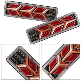 KACEPAR Car Truck Tail Light, LED Rear Brake Light, Reverse Signal Lamp, Fit for 12V-24V Lorries, Trucks, Trailers