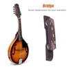 Durable Wood Rosewood Adjustable Bridge Repair Part Accessory for Mandolin