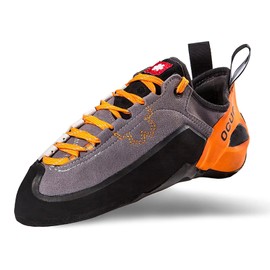 Ocun Jett Lu Bouldering Shoe | Rock Climbing Shoe, Grey/Orange, 14