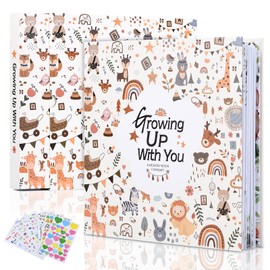 Baby Memory Book - Growing up with you, 248 Pages Color, Keepsake Journal for Baby's First Five Years,Unisex Baby Scrapbook,Record Book for New Parents, Ideal Gift for Baby Shower and Welcome Party