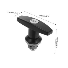Vaguelly Heavy Duty T Handle Lock with Keys for Cabinet Doors Mailboxes and Toolboxes Durable Construction Enhanced Security Precision Engineering Smooth Operation Keyed Lock for Filing