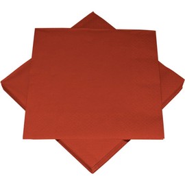 20 Napkins Plain Bordeaux