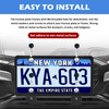 4PCS Magnetic License Plate Holders Kit,No Drilling License Plate Frames