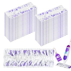 40 Count Disposable Power Mop Refills Compatible with Swiffer Power Mop, Powermop Pads for Multi-Surface Refills Pads for Floor Cleaning, Unscented