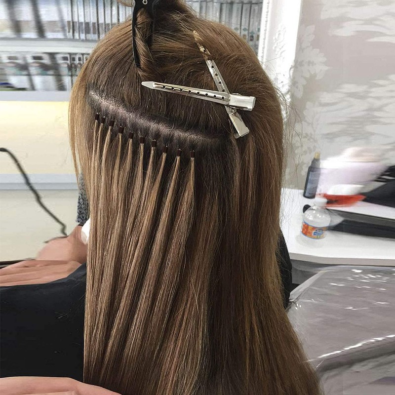 LSNDF Pre-Loaded Silicone Nano Ring Beads Hair Extensions Nano Lined