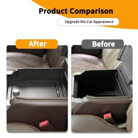 Hoolcar Center Console Armrest Locking Storage Safe Box Armrest Organizer Gun Safe Box with Password Compatible with Ford F150 2015-2020, Interior Accessories