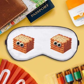 Azeeda 'Funny Lasagne Face' Sleep/Travel Eye Mask (EY00032334)