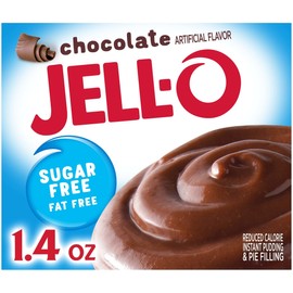 Jell-O Instant Chocolate Sugar-Free Fat Free Pudding & Pie Filling (1.4 oz Boxes, Pack of 24)