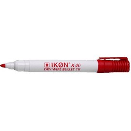 Hainenko Value Bullet Tip Dry Wipe Marker - Red