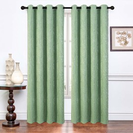 Tony's collection Sage Curtains Blackout, Curtains 96 inches Long Thermal Curtains for Living Room Room Darkening Curtains Window Panel Drapes(52 x 95 Inch, Sage, 2 Panels)