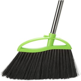 Soft Bristles Green Angle Broom Long  Indoor Broom for Hardwood Floor Sweeping Floor Cleaning Broom reusable pad colorful   fire blanket replacement stick clean glass bucket floor cleaning system swiffer  pads spin   mop stainless steel handle new  mop -