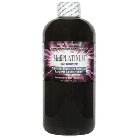 MediPLATINUM Gut Booster True Colloidal Platinum PtNP Nutritional Supplement - 500 mL (16.9 Fl Oz) in Clear BPA-Free Plastic Bottle