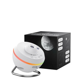 Ainael Galaxy Projector, Star Projector Home Planetarium Space Ceiling Starry Sky Night Light with Light Strip, Meteor and Galaxy Projector for Kid Adult Bedroom Christmas Gift (White)
