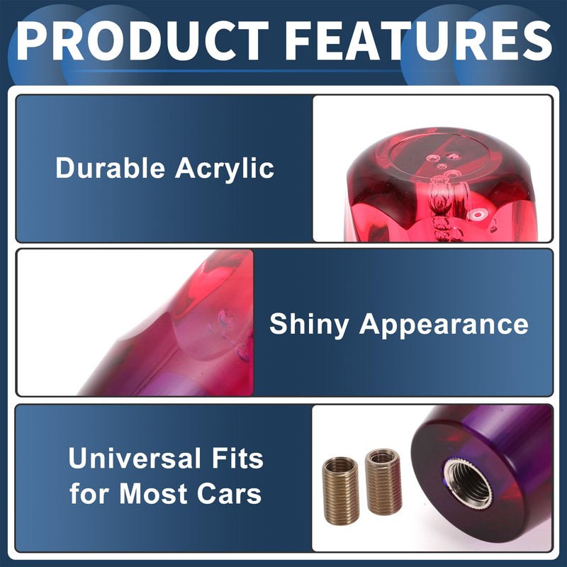 INFINAUTO Car Shift Knob 25cm Universal Auto Manual Car Gear