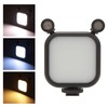 Stereo Microphone Light 10 Levels Brightness Dual Mic Fill Lamp
