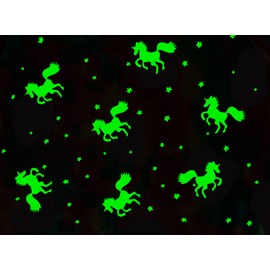 Bibykivn Unicorn Blanket, Cuddly Blanket for Children, Glow in the Dark, Fluffy Children's Blankets, Sofa Blanket for 1-10 Year Olds Girls and Boys, Soft Blanket for Gift (Unicorn 2, 100 x 150 cm)