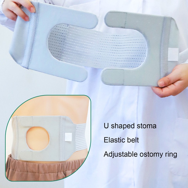 Abdominal Ostomy Belt Elastic Breathable Colostomy Hernia Support Belt for
