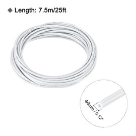 MECCANIXITY 16AWG Stranded PVC Hookup Wire, UL1015 600V 7.5m/25ft Tinned Copper Electrical Wire White 221 F for Internal Connecting