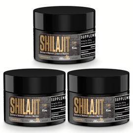 VENESUILA Shilajit Resin - Organic Shilajit Resin Third Party Tested Rich in 85+ Trace Minerals, Gold Grade Himalayan Pure Shiljait for Energy (1 Fl Oz (Pack of 3))