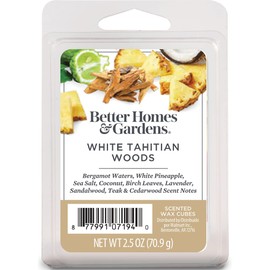 Better Homes and Gardens 2018 Limited Edition White Tahitian Woods Wax Cubes