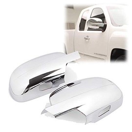 GHXSport ABS Chrome Side Door Handle Cover and Full Mirror Cover for 2007-2013 Chevy Avalanche Silverado Suburban Tahoe GMC Yukon Sierra