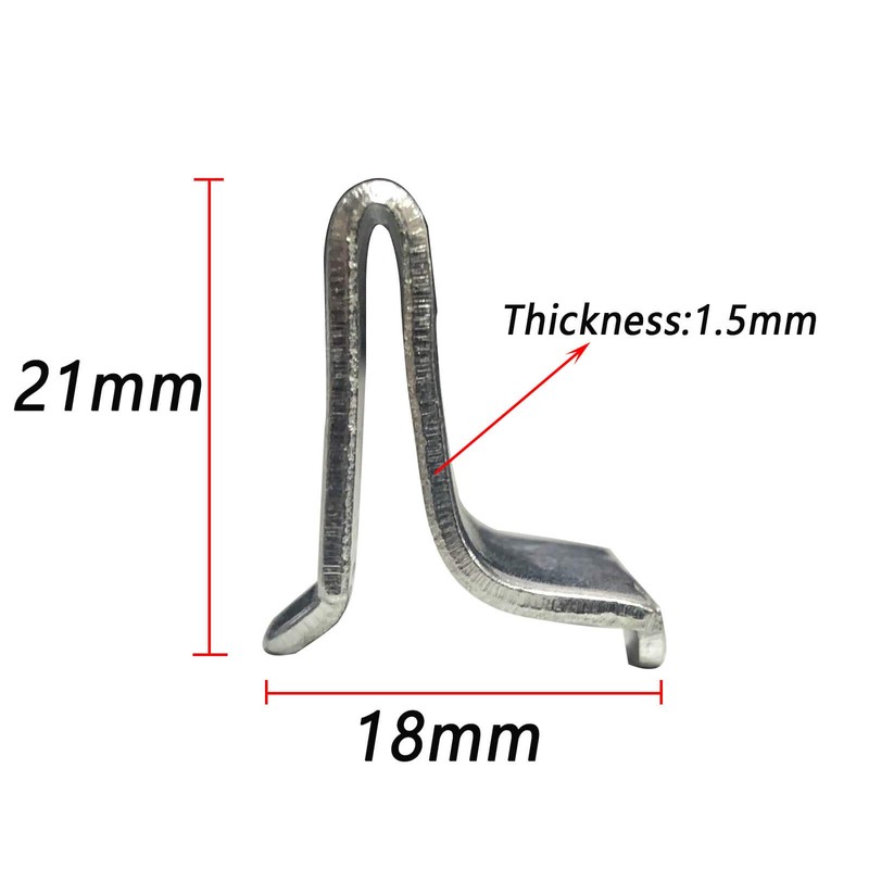 Bueyfolt Adjustable Steel Pilaster Shelf Support Clips -14 Pieces