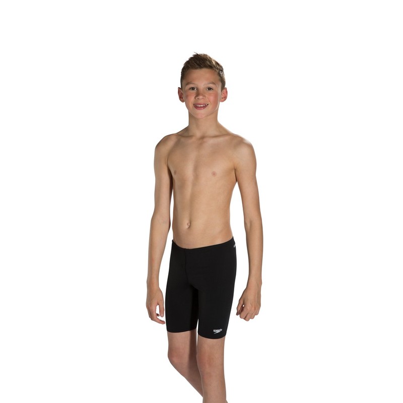 Speedo Boy's Essential Endurance Plus Jammer Swimwear - Black, Size