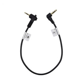 ProMaster Audio Cable 2.5mm TRS Male Right Angle - 3.5mm TRS Male Right Angle - 1' Straight, (Model 8018)