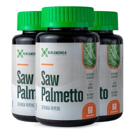 Kit 3 Saw Palmetto Apoyo Prosttico Natural 60 Cpsulas Sin Sabor
