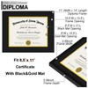 Fxojyvo Black 11x14 Diploma Frame, Display Document 8.5 x 11