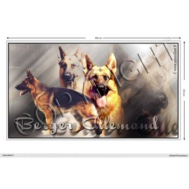 Pets-easy Rectangular Sticker Dog 60 cm German Shepherd