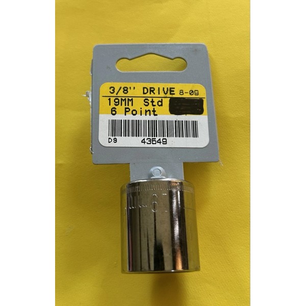 Craftsman 19 MM Shallow Socket 3/8” Drive 6 Point 43549
