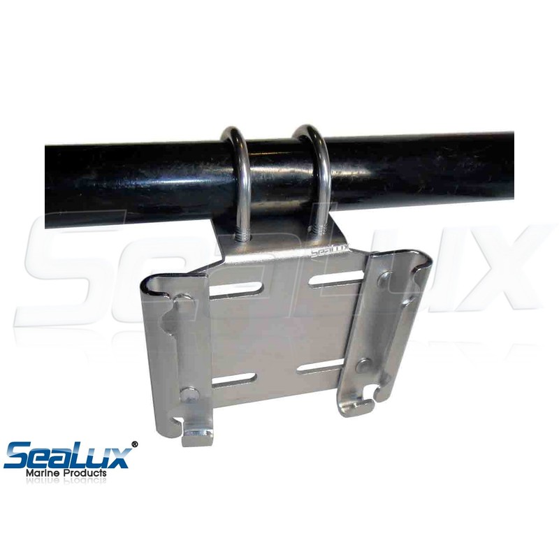 SeaLux Stanchion Rail Horizontal Mount Anchor Bracket/Holder for Rail 1"